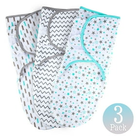 Grey, Small-Medium Comfy Cubs Swaddle Blanket Baby Girl Boy Easy Adjustable 3 Pack Infant Sleep Sack Wrap Newborn Babies 0-3 Months Old